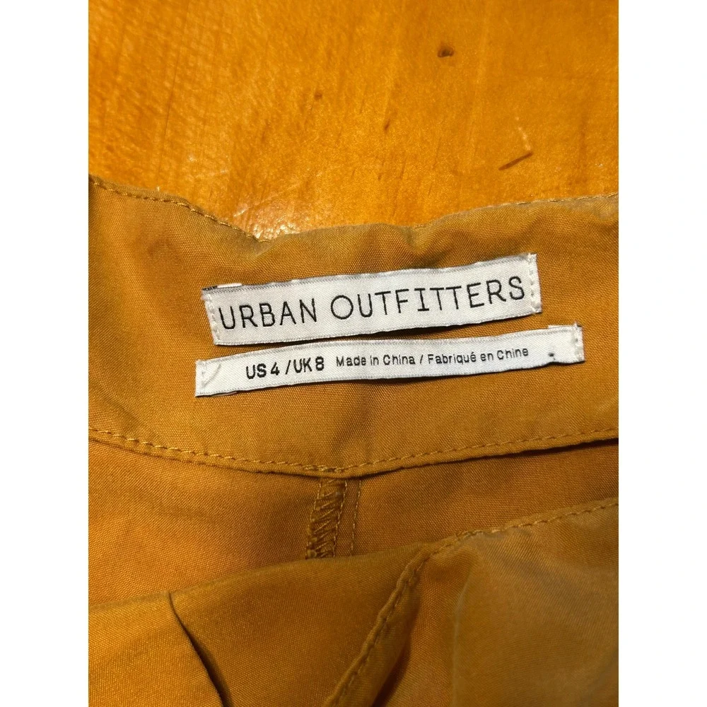 Urban Outfitters Boho Preppy Indie Mustard Yellow Pleated High Waisted Shorts